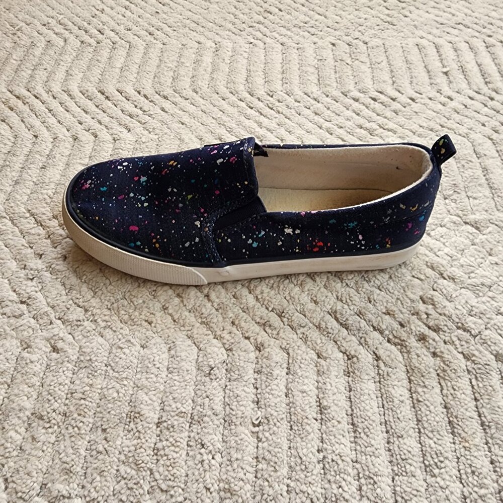 Cat & Jack Kids Slip-On Sneakers | Paint Splatter | Size 4 - Picture 5 of 10